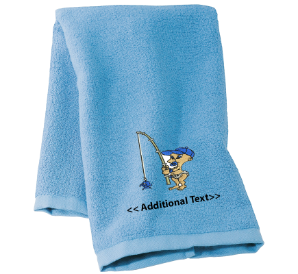Personalised Baby Fishing Gift Towels Terry Cotton Towel